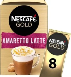 Nescafé Gold Amaretto Latte Oploskoffie - 6 Doosjes à 8 Zakjes 8 Nescafé Gold Amaretto Latte Oploskoffie - 6 Doosjes à 8 Zakjes -Koffie Korting Winkel 1111x1200 6