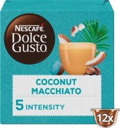 Nescafé Dolce Gusto Coconut Macchiato Capsules - Vegan Koffie - 36 Koffiecups -Koffie Korting Winkel 1126x1200 1