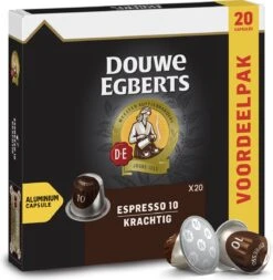 Douwe Egberts Espresso Krachtig Koffiecups - Intensiteit 10/12 - 10 X 20 Capsules -Koffie Korting Winkel 1171x1200 1
