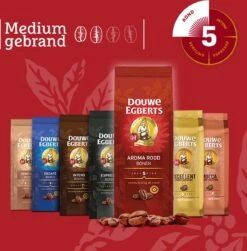 Douwe Egberts Aroma Rood Koffiebonen - 6 X 500 Gram -Koffie Korting Winkel 1181x1200
