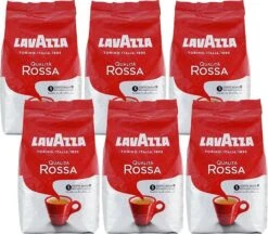 Lavazza Qualita Rossa Koffiebonen - 6x1KG -Koffie Korting Winkel 1200x1048
