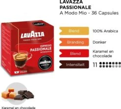 Lavazza A Modo Mio Passionale 36 Stuks -Koffie Korting Winkel 1200x1085