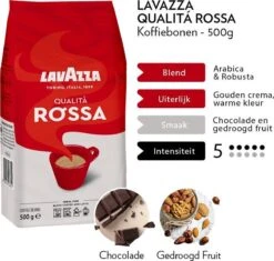 Lavazza Qualita Rossa Koffiebonen - 500 Gram X6 -Koffie Korting Winkel 1200x1144