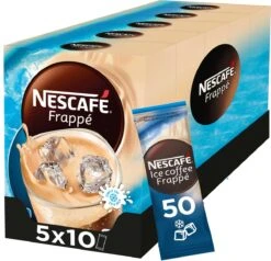 Nescafé Frappé Oploskoffie - 5 Doosjes à 10 Zakjes 7 Nescafé Frappé Oploskoffie - 5 Doosjes à 10 Zakjes -Koffie Korting Winkel 1200x1156
