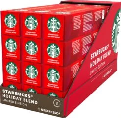 Starbucks By Nespresso Capsules Holiday Blend - 12 Doosjes à 10 Koffiecups