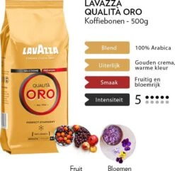 Lavazza Qualità Oro Koffiebonen 6 X 500g -Koffie Korting Winkel 1200x1170 1