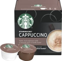 Starbucks By Dolce Gusto Cappuccino Capsules - 36 Koffiecups -Koffie Korting Winkel 1200x1179 1