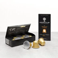 Aroma Club - Proefpakket Nespresso Compatible Capsules (100 St.) - 5 Smaken - Espresso & Lungo - 100% Aluminium Koffiecups -Koffie Korting Winkel 1200x1200 133