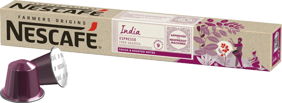 Nescafé Farmers Origins India Espresso Capsules - 120 Koffiecups 2 Nescafé Farmers Origins India Espresso Capsules - 120 Koffiecups - Afbeelding 2