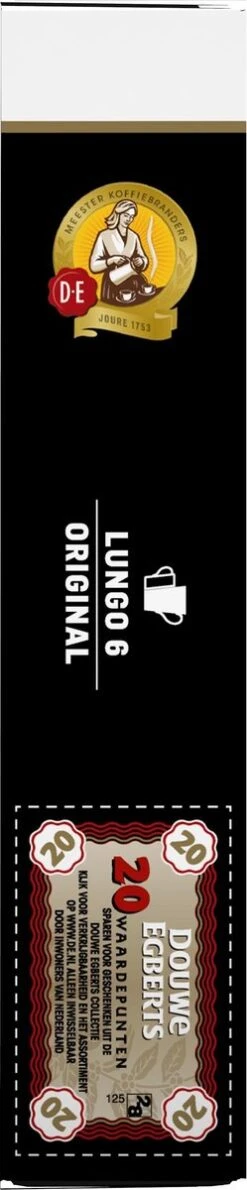 Douwe Egberts Lungo Original Koffiecups - Intensiteit 6/12 - 10 X 20 Capsules -Koffie Korting Winkel 249x1200 2
