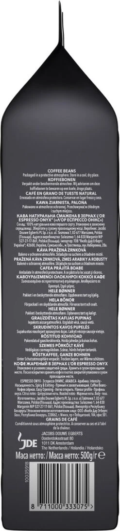 L'OR Espresso Onyx Koffiebonen (12) - 4 X 500 Gram -Koffie Korting Winkel 273x1200