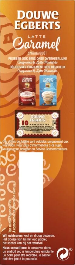Douwe Egberts Verwenkoffie Latte Caramel Oploskoffie - 5 X 8 Zakjes -Koffie Korting Winkel 343x1200 7