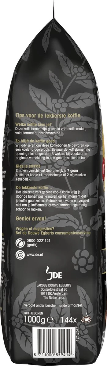 Douwe Egberts Espresso Koffiebonen - 4 X 1000 Gram - Extra Grote Verpakking 6 Douwe Egberts Espresso Koffiebonen - 4 X 1000 Gram - Extra Grote Verpakking - Afbeelding 6