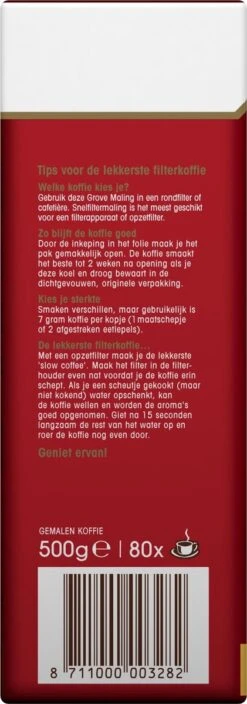 Douwe Egberts Aroma Rood Grove Maling Filterkoffie - 6 X 500 Gram -Koffie Korting Winkel 421x1200