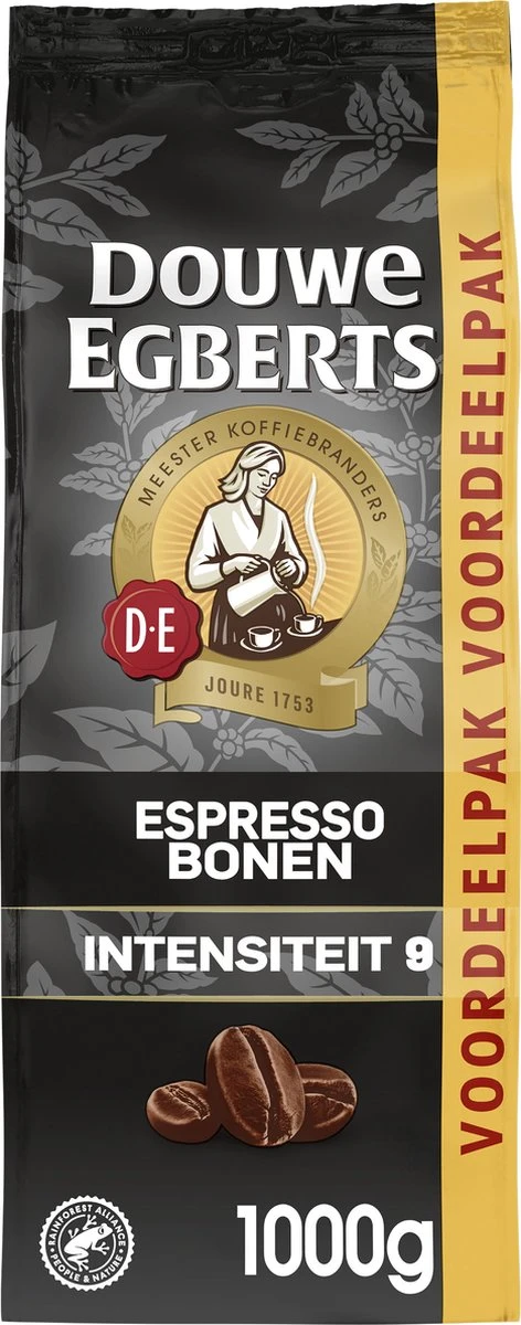 Douwe Egberts Espresso Koffiebonen - 4 X 1000 Gram - Extra Grote Verpakking 2 Douwe Egberts Espresso Koffiebonen - 4 X 1000 Gram - Extra Grote Verpakking - Afbeelding 2