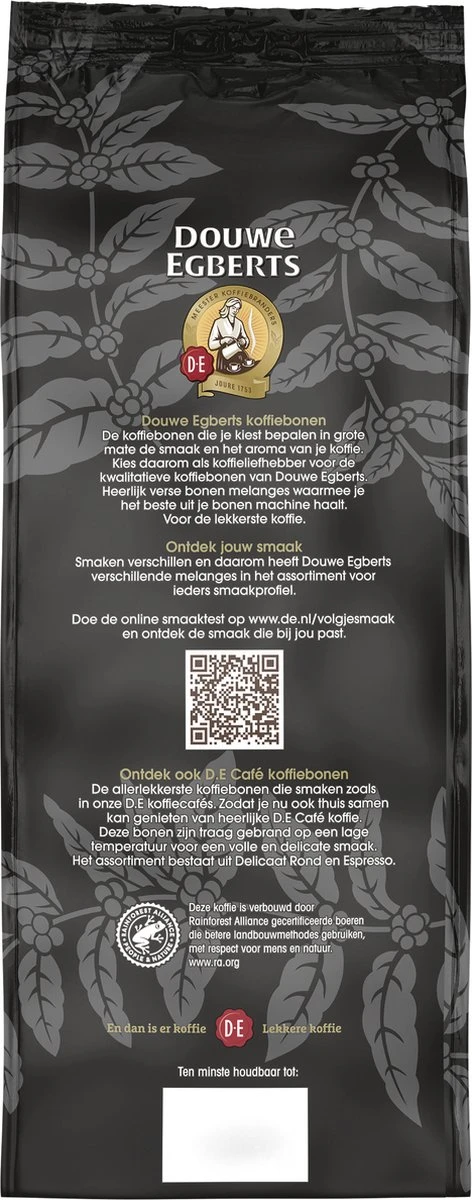 Douwe Egberts Espresso Koffiebonen - 4 X 1000 Gram - Extra Grote Verpakking 3 Douwe Egberts Espresso Koffiebonen - 4 X 1000 Gram - Extra Grote Verpakking - Afbeelding 3