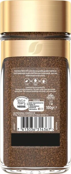 Nescafé Gold Decafé Oploskoffie - 6 Potten à 100 Gram -Koffie Korting Winkel 488x1200