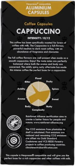 Gran Maestro Italiano - Cappuccino - Koffiecups - Nespresso Compatibel Capsules - Intense Smaak - 6 X 20 Cups 7 Gran Maestro Italiano - Cappuccino - Koffiecups - Nespresso Compatibel Capsules - Intense Smaak - 6 X 20 Cups -Koffie Korting Winkel 546x1200 2