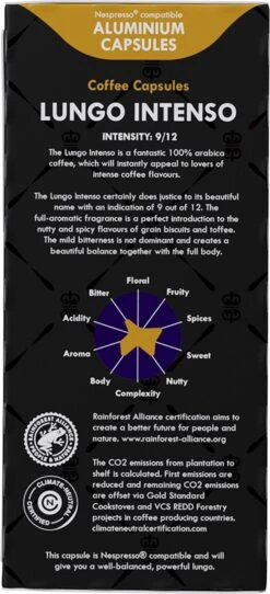 Gran Maestro Italiano - Lungo Intenso - Koffiecups - Nespresso Compatibel Capsules - Krachtige Smaak - 6 X 20 Cups -Koffie Korting Winkel 547x1200 2