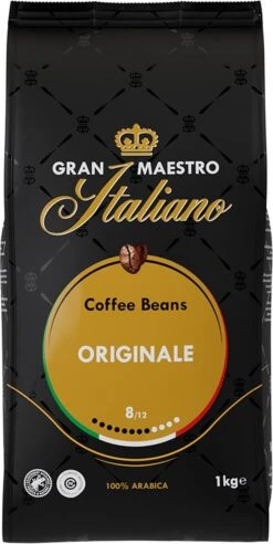 Gran Maestro Italiano - Orginale - Koffiebonen - Bonen Voor Espresso En Lungo - Arabica – 4 X 1kg -Koffie Korting Winkel 602x1200 2