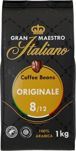 Gran Maestro Italiano - Orginale - Koffiebonen - Bonen Voor Espresso En Lungo - Arabica – 4 X 1kg -Koffie Korting Winkel 602x1200 3
