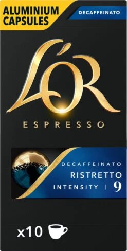 L'OR Espresso Ristretto Decaffeinato - Intensiteit 9/12 - 10 X 10 Capsules -Koffie Korting Winkel 607x1200 8