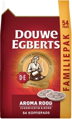 Douwe Egberts Aroma Rood Koffiepads - 4 X 54 Pads -Koffie Korting Winkel 726x1200 1