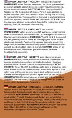 Fitcy | Koffiesiroop | Hazelnoot | Barista Syrup | Zero | Vegan | Vetvrij | Suikervrij | Keto-vriendelijk | Koffie | Siroop | MET DOSEERPOMP | 1L -Koffie Korting Winkel 739x1200