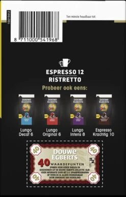 Douwe Egberts Espresso Ristretto Koffiecups (12) - 5 X 40 Koffiecups -Koffie Korting Winkel 770x1200 1