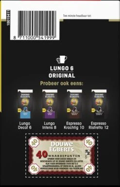 Douwe Egberts Lungo Original Koffiecups (6) - 5 X 40 Koffiecups -Koffie Korting Winkel 770x1200 4