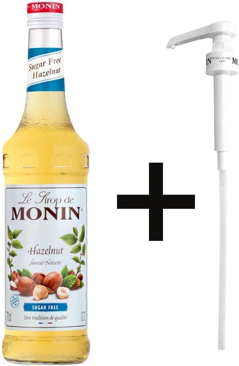 Monin Hazelnoot Suikervrij 70cl Koffiesiroop Met Doseer Pompje 1 Monin Hazelnoot Suikervrij 70cl Koffiesiroop Met Doseer Pompje