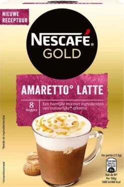 Nescafé Gold Amaretto Latte Oploskoffie - 6 Doosjes à 8 Zakjes 7 Nescafé Gold Amaretto Latte Oploskoffie - 6 Doosjes à 8 Zakjes -Koffie Korting Winkel 794x1200 3