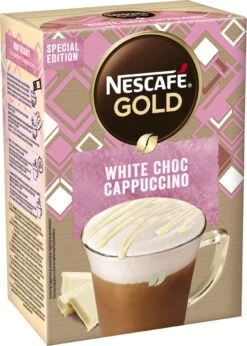 NESCAFE GOLD White Choc Cappuccino 6 Doosjes à 8 Zakjes -Koffie Korting Winkel 857x1200 2