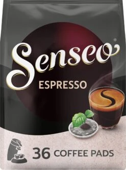 Senseo Espresso Koffiepads - 9/9 Intensiteit - 10 X 36 Pads -Koffie Korting Winkel 887x1200