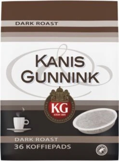 Kanis & Gunnink Dark Roast Koffiepads - 10 X 36 Pads -Koffie Korting Winkel 894x1200 1