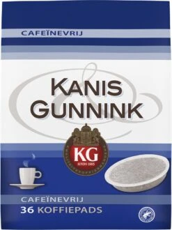 Kanis & Gunnink Cafeïnevrij Koffiepads - 10 X 36 Pads -Koffie Korting Winkel 898x1200