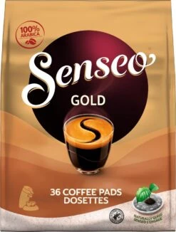 Senseo Gold Koffiepads - 5/9 Intensiteit - 10 X 36 Pads -Koffie Korting Winkel 910x1200