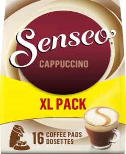 Senseo Cappuccino Koffiepads - 2/9 Intensiteit - 4 X 16 Pads - Voordeelverpakking -Koffie Korting Winkel 981x1200 1