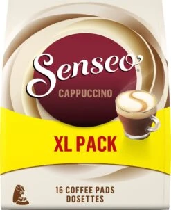 Senseo Cappuccino Koffiepads - 2/9 Intensiteit - 4 X 16 Pads - Voordeelverpakking -Koffie Korting Winkel 982x1200 1